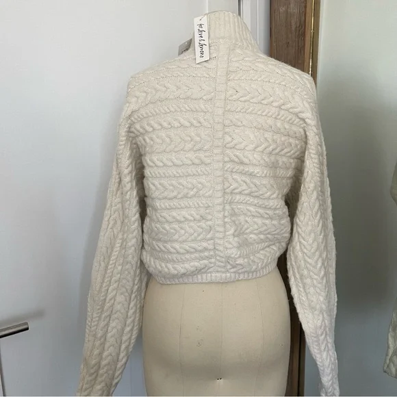 NEW For Love and Lemons Amelia Cross Front Turtleneck - Picture 6 of 6